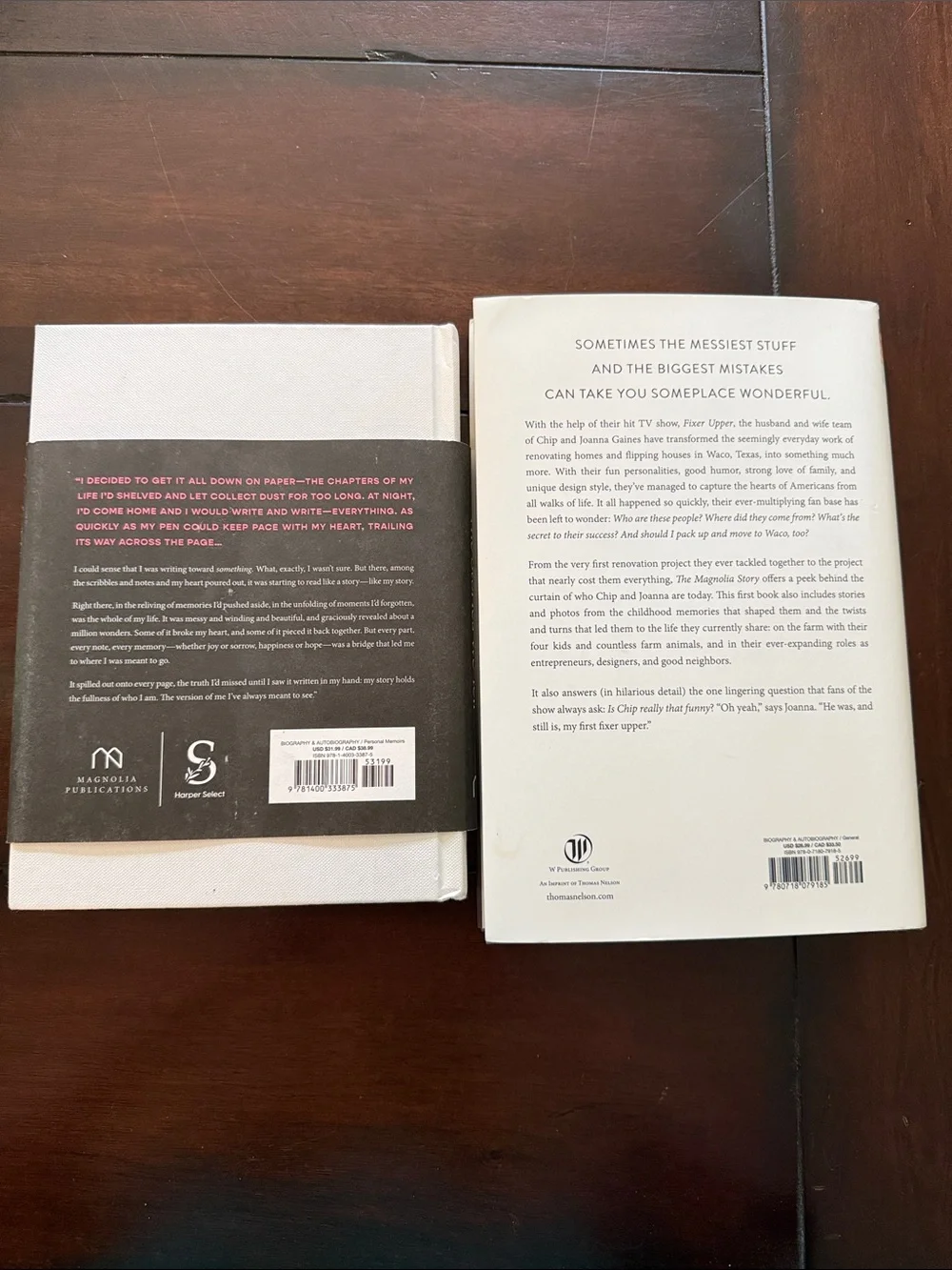2 Magnolia Joanna Gaines hard back books